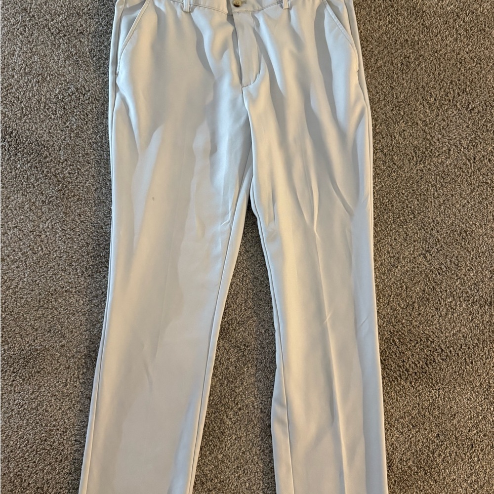Greg Norman Collection Men's Light Gray Chinos